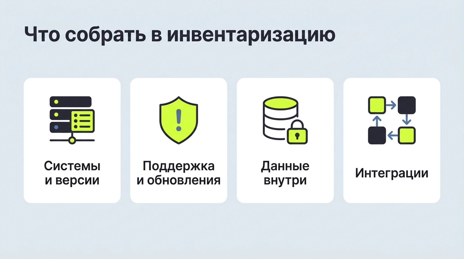 Что входит в инвентаризацию иностранного ПО: системы, поддержка, данные, интеграции